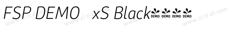 FSP DEMO   xS Black字体转换